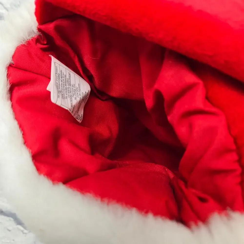Hallmark Snoopy Hugging Removable Woodstock Plush Red White Christmas Stocking
